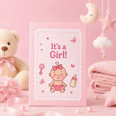 It’s a Girl  999 silver 1 gm coin gifting hamper